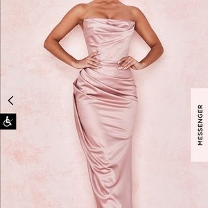 House of Cb Maxi dress in blush pink size small worn once